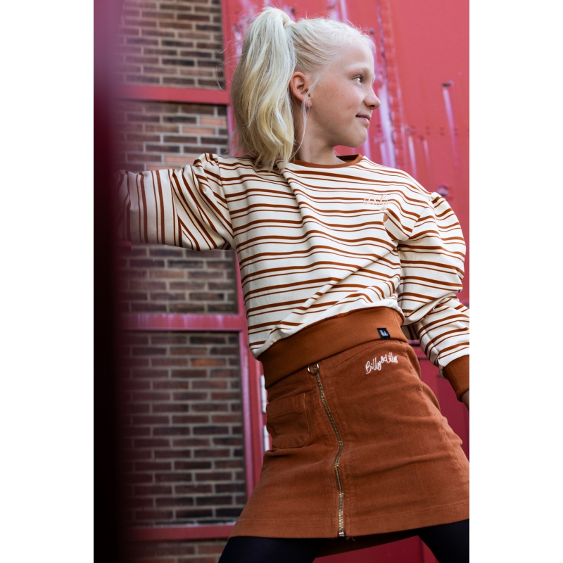 Sweater Lieke brown stripe